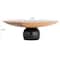 Hello Honey® 9.75" Brown & Black Enameled Mango Wood Kitchen Pedestal